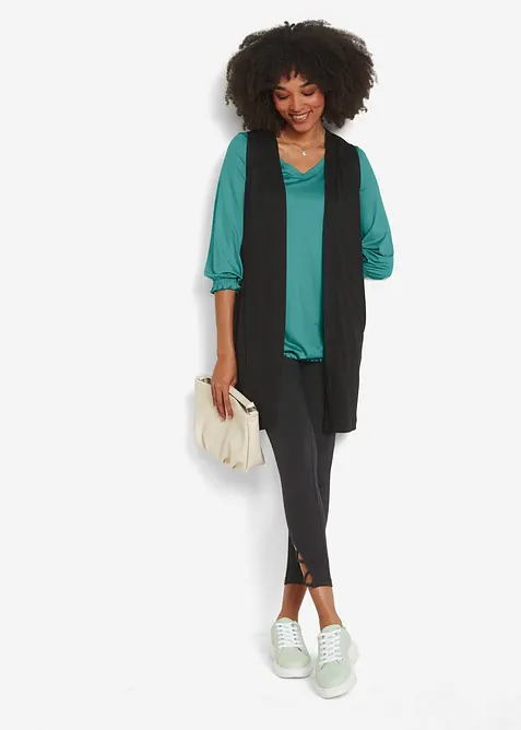 Úpletová vesta z viskózy, bonprix