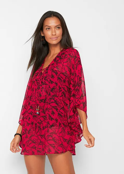 Plážová tunika z lehkého šifonu, bonprix