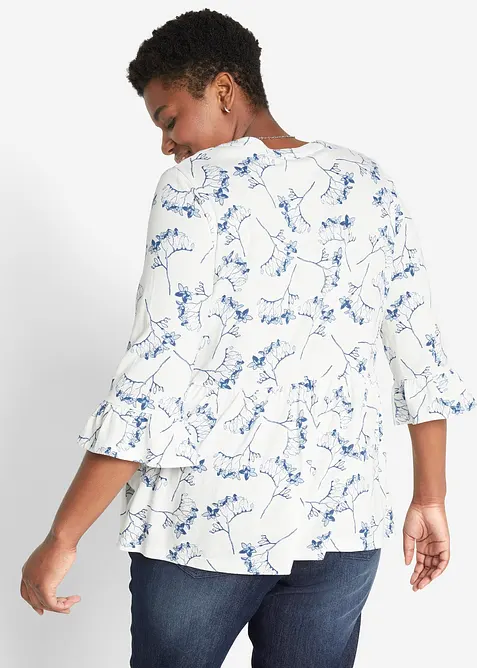 &Uacute;pletov&aacute; tunika s 3/4 ruk&aacute;vem, bonprix