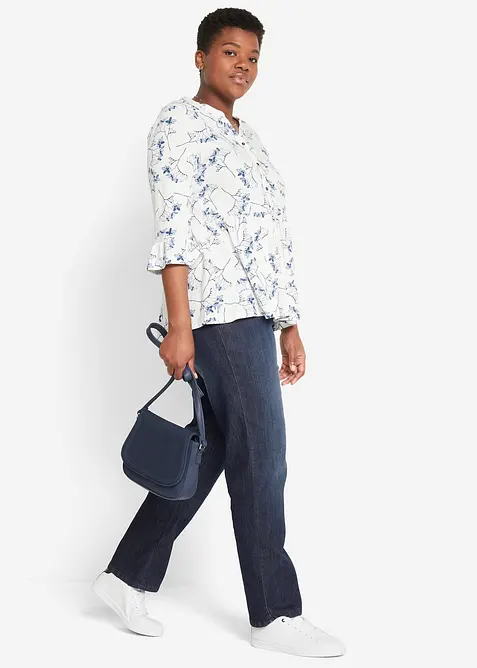 &Uacute;pletov&aacute; tunika s 3/4 ruk&aacute;vem, bonprix