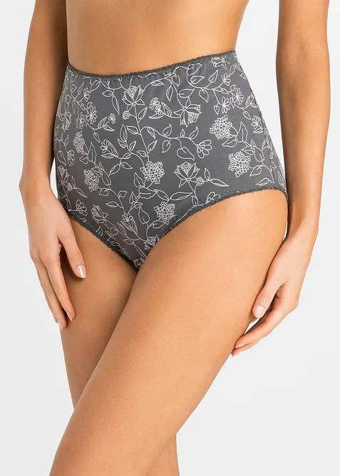 Vysoké kalhotky (4 ks v balení) s pohodlnou bavlnou, bonprix