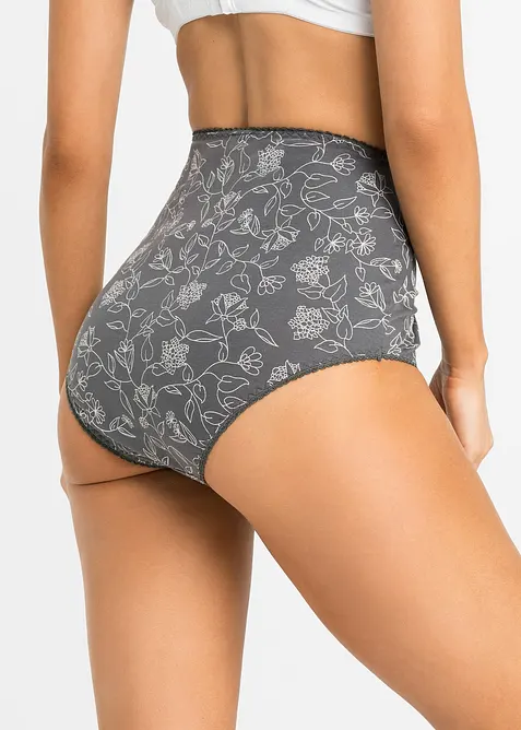 Vysoké kalhotky (4 ks v balení) s pohodlnou bavlnou, bonprix