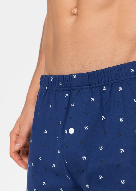 Voln&eacute; žerzejov&eacute; boxerky (3 ks v balen&iacute;), bonprix