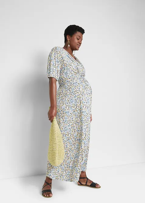 Maxi těhotenské/kojící šaty z žerzeje, bonprix