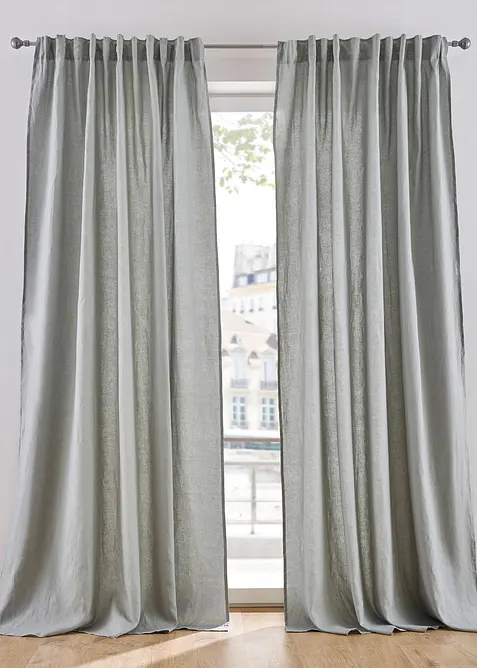 Závěs ze lnu a bavlny (1 ks), bonprix