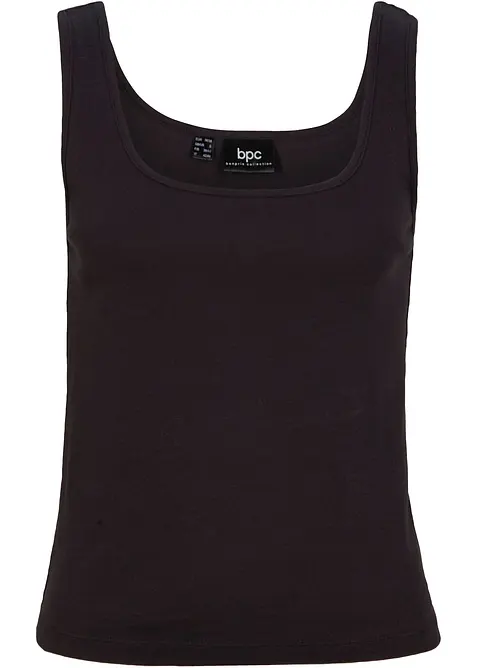 Žebrov&yacute; top z čist&eacute; bavlny, bonprix