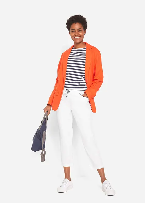 7/8 kalhoty Papertouch, s pohodlným pasem, bonprix