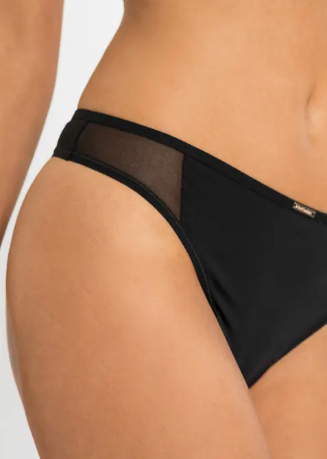 Kalhotky tanga z mikrovl&aacute;kna, Feel Comfort (6 ks v balen&iacute;), bonprix