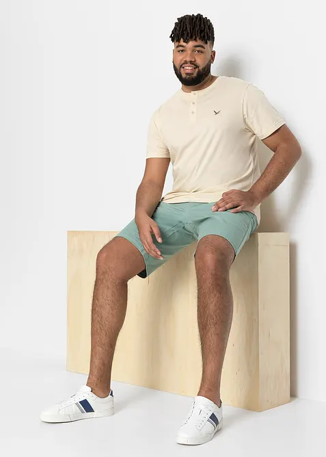 Henley tričko z čisté organické bavlny (3 ks v balení), bonprix