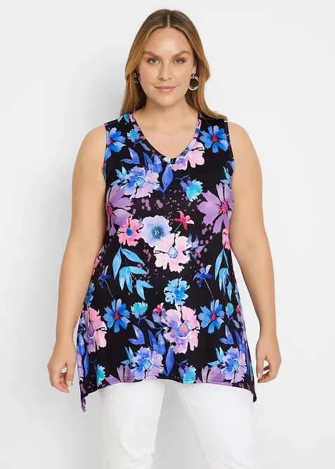 Dlouhé triko s cípy, bonprix