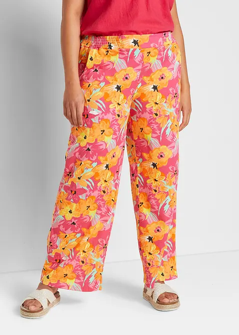 Žerzejov&eacute; kalhoty Palazzo z měkk&eacute; směsi s visk&oacute;zou, bonprix