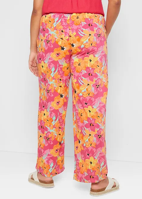 Žerzejov&eacute; kalhoty Palazzo z měkk&eacute; směsi s visk&oacute;zou, bonprix