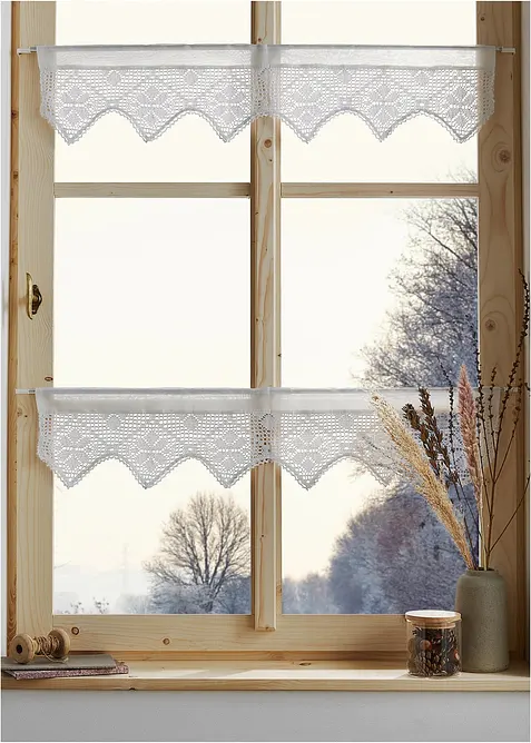 H&aacute;čkovan&aacute; vitr&aacute;žkov&aacute; z&aacute;clona, jednobarevn&aacute;, bonprix