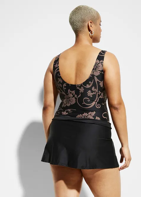 Stahovací koupací šaty, mírná tvarovací funkce, bonprix