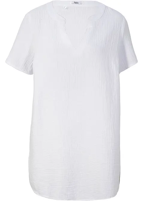 Dlouh&aacute; mu&scaron;el&iacute;nov&aacute; tunika z čist&eacute; bavlny, bonprix