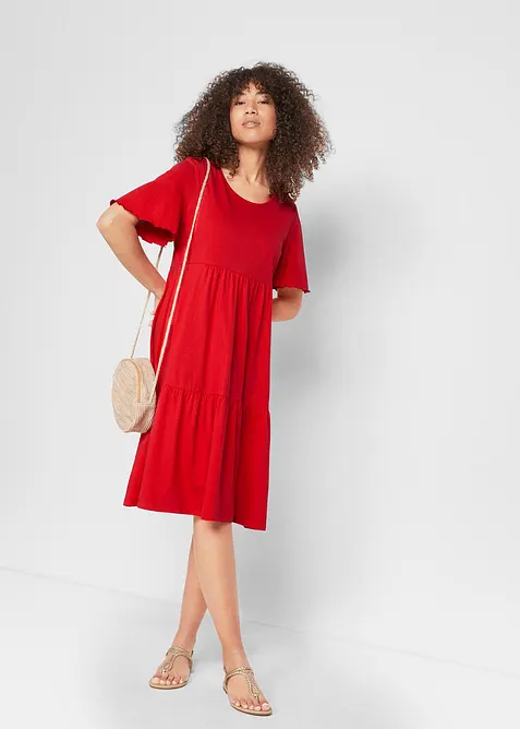 Žerzejové šaty z čisté bavlny, bonprix