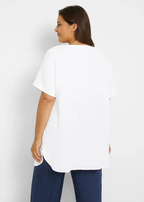 Dlouh&aacute; mu&scaron;el&iacute;nov&aacute; tunika z čist&eacute; bavlny, bonprix