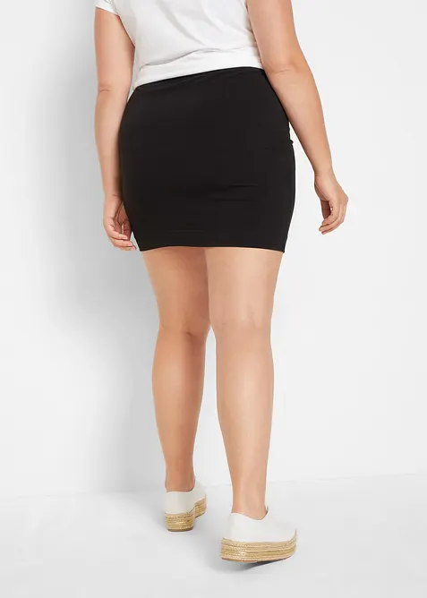 Žerzejová sukně z čisté organické bavlny se strečem (2 ks v balení), bonprix