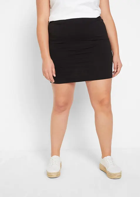 Žerzejová sukně z čisté organické bavlny se strečem (2 ks v balení), bonprix