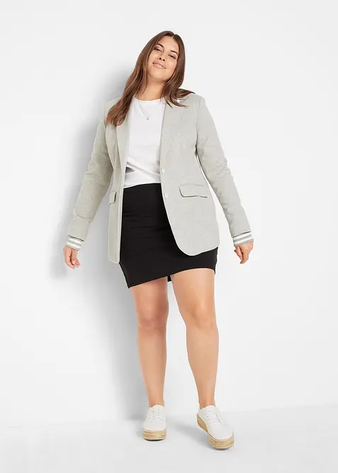 Žerzejová sukně z čisté organické bavlny se strečem (2 ks v balení), bonprix