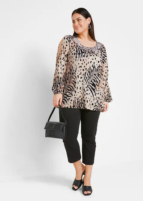 7/8 strečov&eacute; kalhoty, bonprix