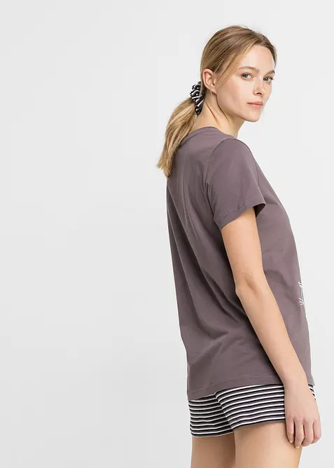 Krátké pyžamo s gumičkou do vlasů, bonprix