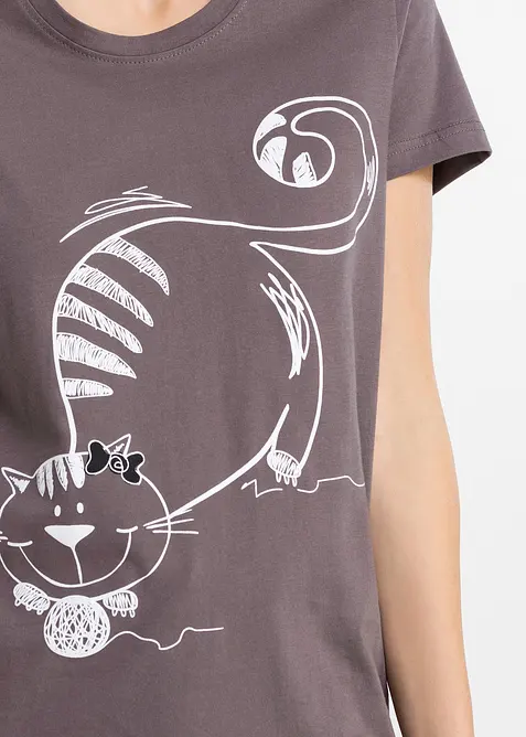 Krátké pyžamo s gumičkou do vlasů, bonprix