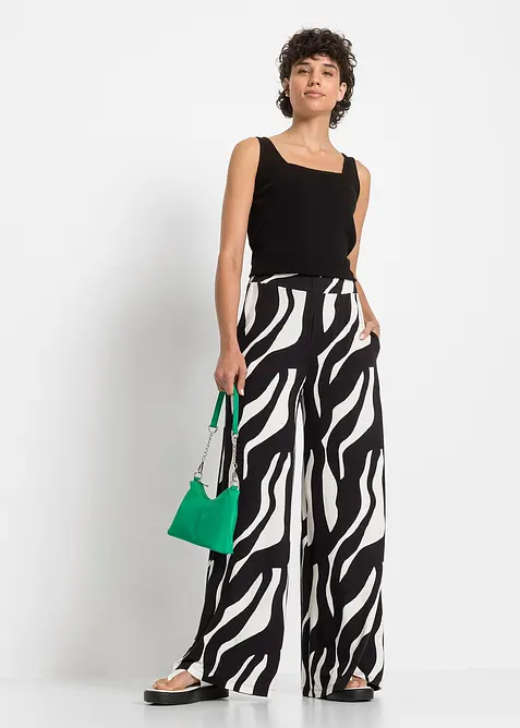 Žerzejov&eacute; kalhoty z měkk&eacute; visk&oacute;zov&eacute; směsi, bonprix