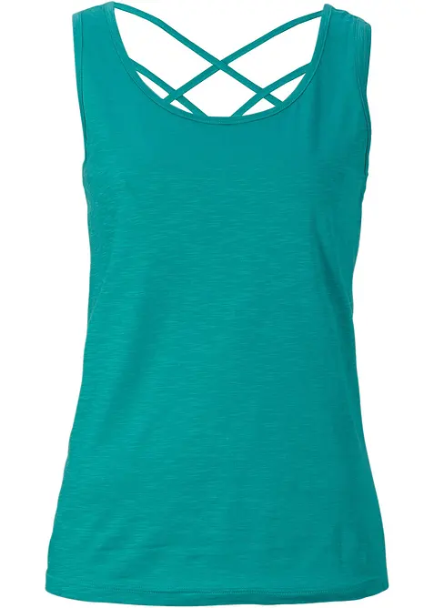 Žerzejov&yacute; top z čist&eacute; organick&eacute; bavlny, bonprix