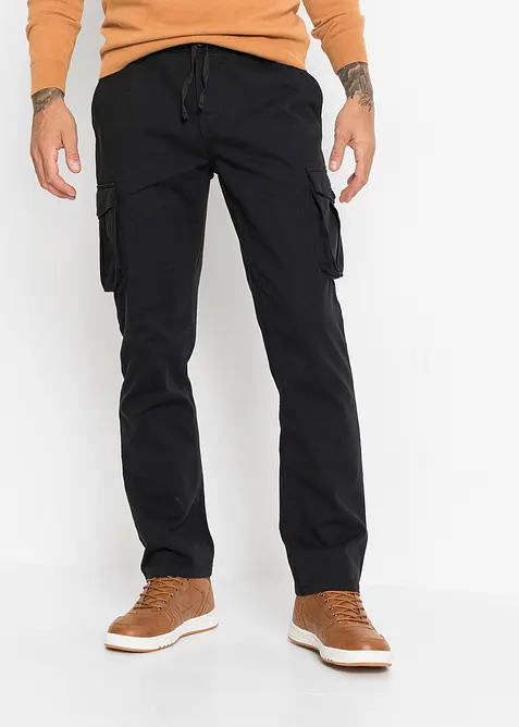 Cargo kalhoty Regular Fit z čisté bavlny, Straight, bonprix