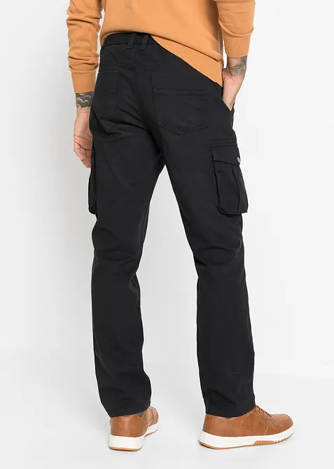 Cargo kalhoty Regular Fit z čisté bavlny, Straight, bonprix