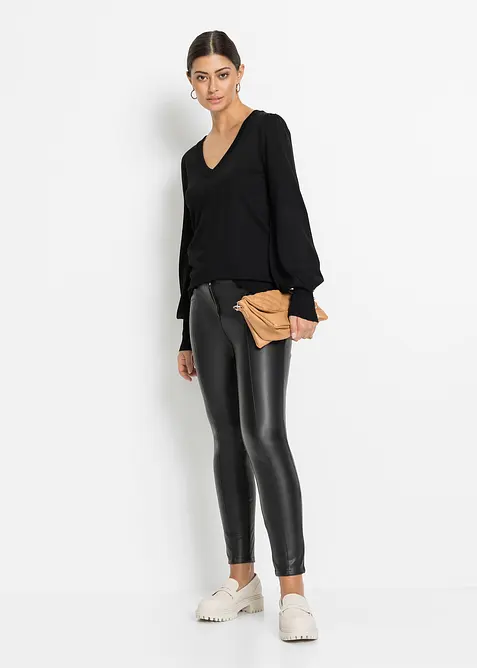 Svetr z jemn&eacute; pleteniny ze směsi s visk&oacute;zou, bonprix