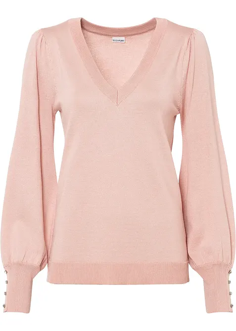 Svetr z jemné pleteniny ze směsi s viskózou, bonprix