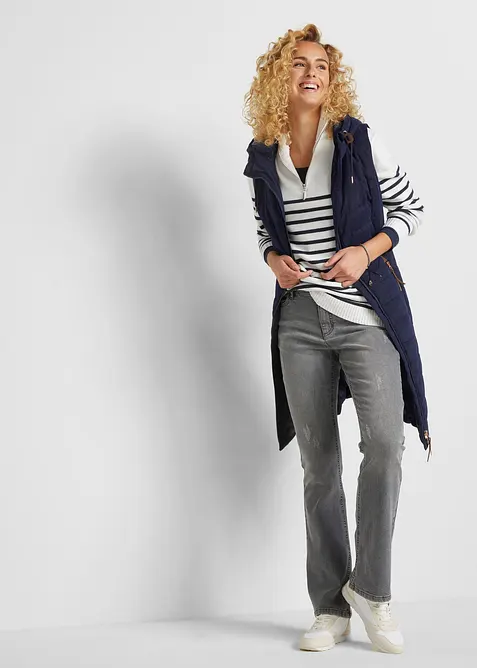 Dlouh&aacute; pro&scaron;&iacute;van&aacute; vesta, bonprix