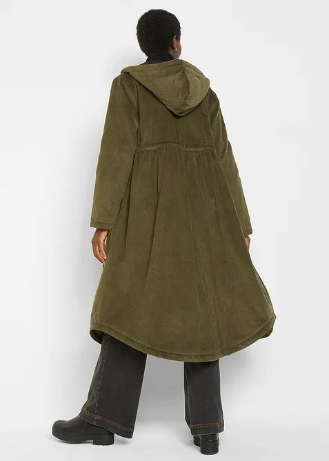 Man&scaron;estrov&yacute; kab&aacute;t s kapuc&iacute; s medv&iacute;dkov&yacute;m fl&iacute;sem, z čist&eacute; bavlny, bonprix