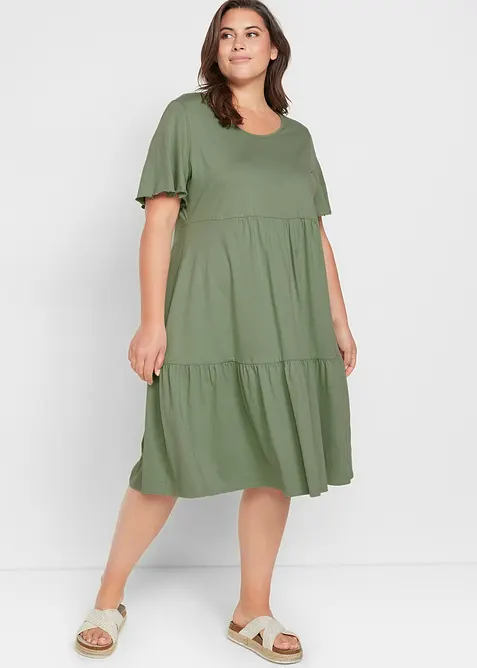 Žerzejové šaty z čisté bavlny, bonprix