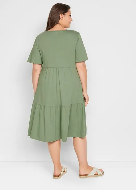 Žerzejové šaty z čisté bavlny, bonprix