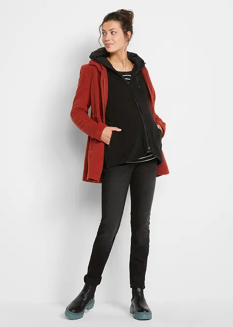 Těhotenská/nosící flísová bunda, bonprix