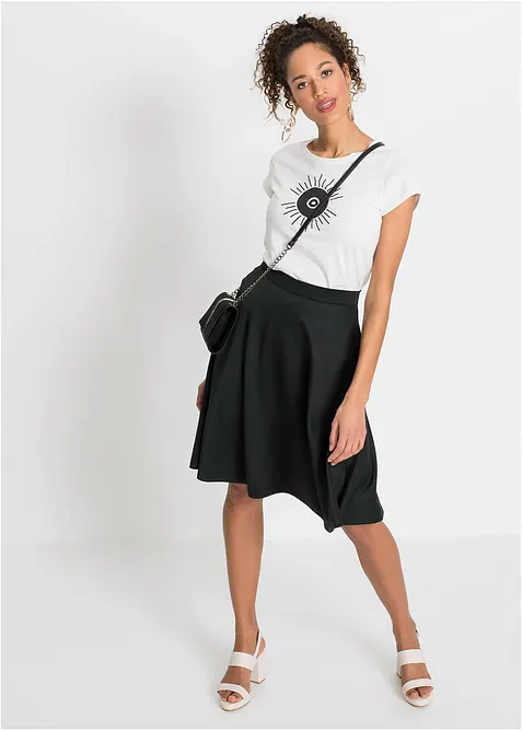 Sukně z měkkého materiálu scuba, bonprix