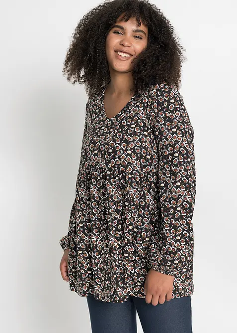 Úpletová halenka z udržitelné viskózy, bonprix