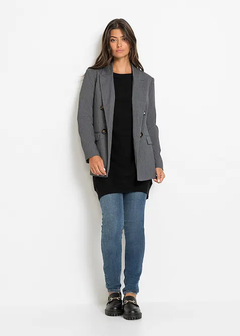 Dlouhý svetr ze směsi s viskózou, bonprix