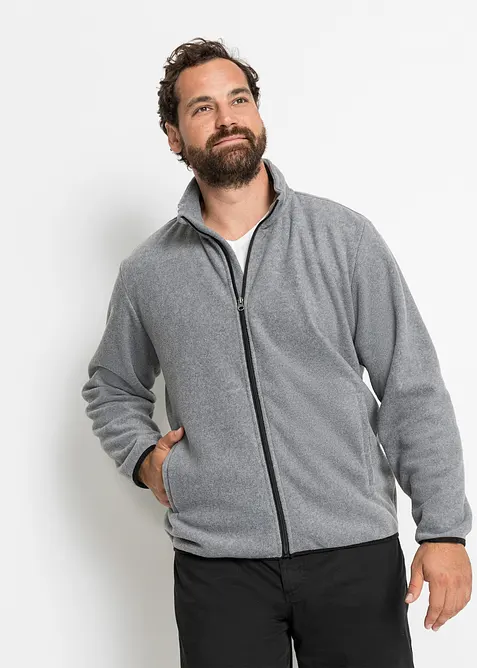 Fl&iacute;sov&aacute; mikina na zap&iacute;n&aacute;n&iacute; (2 ks v balen&iacute;), bonprix