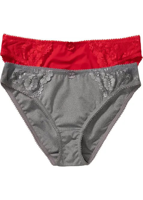 Kalhotky s jemnou krajkou (2 ks v balen&iacute;), bonprix