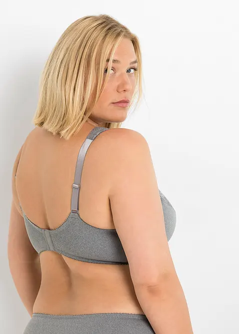 Zmenšovací podprsenka s polstrovanými ramínky (2 ks v balení), bonprix
