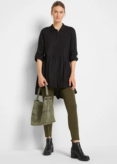 Halenka s prodlouženým zadním lemem, z čisté viskózy, bonprix