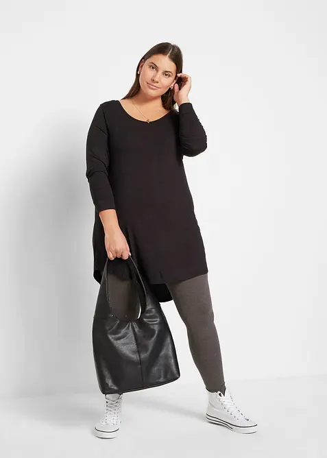 Dlouhé viskózové triko, dlouhý rukáv, bonprix