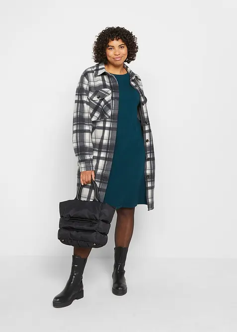 Pletené šaty s recyklovanou bavlnou, bonprix