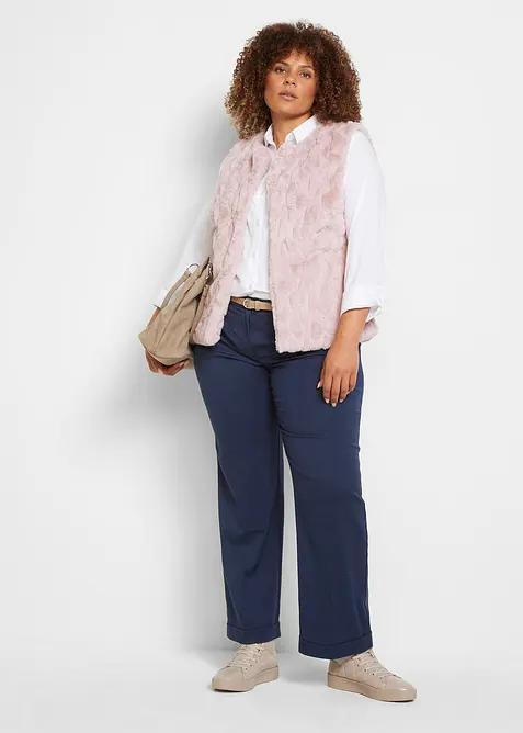 Trendy vesta z uměl&eacute; kože&scaron;iny, bonprix