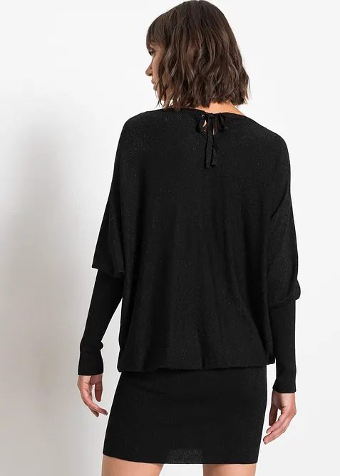 Pletené šaty ze splývavé viskózové směsi, bonprix