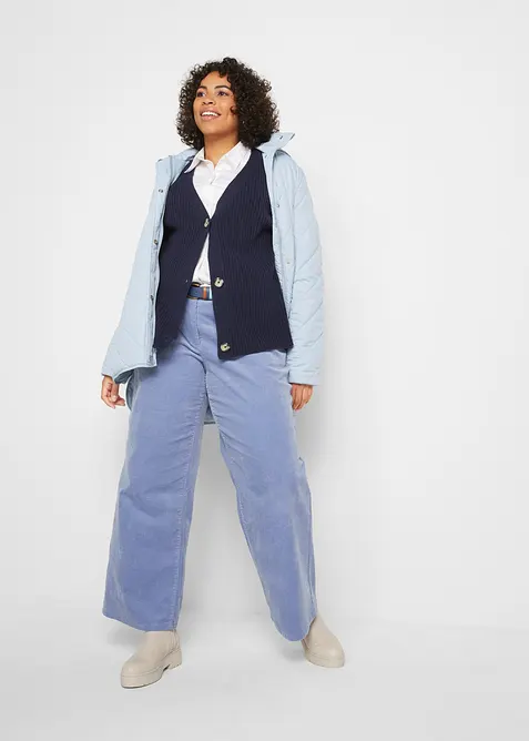 Pletený žebrovaný kabátek, bonprix